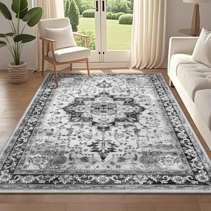 OEM Tapis persans à poils courts, résistants aux taches, lavables en machine, imprimés en polyester, tapis de salon pliable 8x10 - Product Image 1