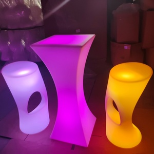 Table de Cocktail LED Ronde Rechargeable 16 Couleurs Écologique pour <span class=keywords><strong>Bar</strong></span>, Boîte de Nuit, Jardin, Terrasse, Événements et Fêtes - Product Image 3