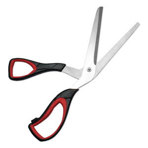 Pizza <b>Scissors</b> Stainless Steel Black And Red Elbow Shape For Home Use - Product Image 1