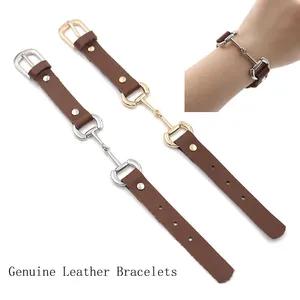 Fashion Genuine Leather Charm Bracelet Women Men Couple Watch Strap Friend Bracelets Wrist Strap