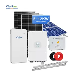 מערכת פאנלים סולאריים אייטאי 10kw 15kw רשת קשירה ערכה מלאה לאחסון אנרגיה סולארית מערכות Pv