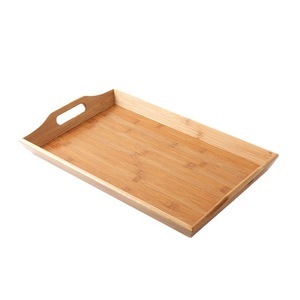 Plateau de service en bambou, vaisselle personnalisée bon marché, <span class=keywords><strong>planche</strong></span> à pain au fromage, assiette de service rectangulaire - Product Image 4