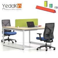 Bureaux modulaires ergonomiques au design moderne, construction bois-acier, tiroirs de rangement, pour 2 à 10 personnes, directement de l'usine