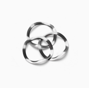 LeGood 304 Stainless Steel 65Mn <strong>Spring</strong> Washers 3 Waves 10x13.5x0.3mm for Machine Shaft - Product Image 2