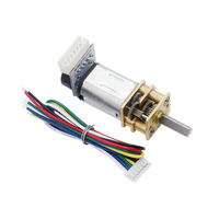 Moteur à engrenages à aimant permanent sans balais micro DC GA12 N20 6V 12mm en métal 39-1500RPM avec encodeur optique pour instruments cosmétiques