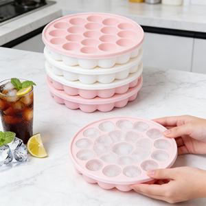 Moule à glaçons hexagonal en silicone de qualité alimentaire personnalisé, 37 trous, plateau à glaçons en nid d'abeille avec couvercle - Product Image 2
