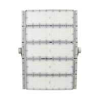 Projecteur LED modulaire à haut lumen pour éclairage extérieur de stades, projecteur LED à module réglable pour terrains de sport et parkings