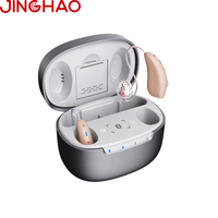 Aide auditive BTE OTC JINGHAO à prix d'usine, 4 canaux, rechargeable, avec suppression du rétrofeedback et réduction du bruit, commande en gros