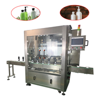 Ligne de production entièrement automatique de remplissage, bouchage et étiquetage de bouteilles de shampoing et de liquide vaisselle 5L 10L, machine de production de savon à vaisselle