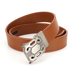 Verstelbare Western Ratchetriem, duurzaam, lichtgewicht, ademend, casual herenriem met automatische gespsluiting van metaal. - Product Image 2