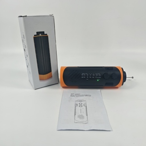 HIGH HOME Portable 2200mAh Waterproof Emergency Radio <b>Flash</b> <b>Light</b> FM Radio Indoor/Outdoor Use Lithium Solar Dual USB Phone - Product Image 1
