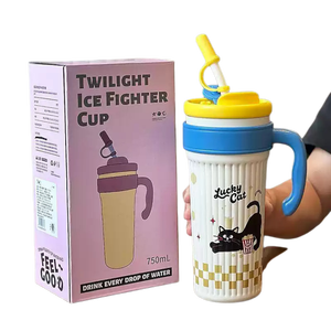 Gobelet isotherme en acier inoxydable grande capacité, design haut de gamme, nouveau modèle Big <span class=keywords><strong>Mac</strong></span>, thermos portable pour étudiants et occasions spéciales - Product Image 3