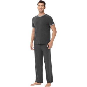 ชุดนอนผู้ชายผ้าวิสโคสผสมใยไผ่ แขนสั้น 2 ชิ้น ไซส์ S-XXL - Product Image 4