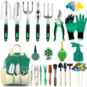 83 Pcs Set di attrezzi da giardino Set di attrezzi succulenti, Kit da giardino manuale in alluminio resistente attrezzi da giardinaggio per esterni per uomo Wome