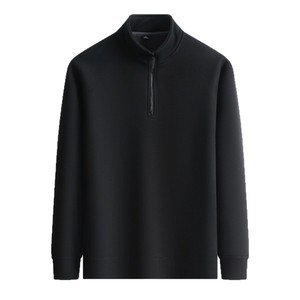 Sudadera de <span class=keywords><strong>hombre</strong></span> para primavera y otoño con media cremallera y cuello alto, chaqueta informal para <span class=keywords><strong>hombre</strong></span> - Product Image 5