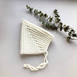 <span class=keywords><strong>Bonnet</strong></span> Pixie unisexe tricoté en coton biologique pour bébé, couleur unie, offre spéciale - Product Image 3