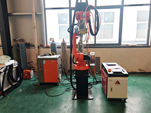 เครื่องเชื่อมหุ่นยนต์อัตโนมัติ 6 แกน พร้อมหัวเลเซอร์อุตสาหกรรมและกล้อง CCD สำหรับยานยนต์/พลังงานใหม่ และการผลิตแผ่นโลหะ - Product Image 3