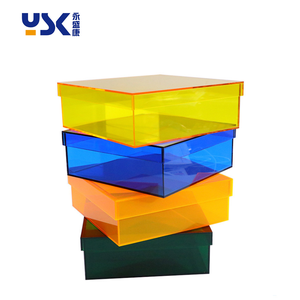 Cheap Customized Colorful Acrylic Display Boxes with Lids