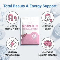 Patchs de suppléments vitaminiques pour la santé, patchs topiques hypoallergéniques de haute qualité à la biotine pour les cheveux, la peau et les ongles