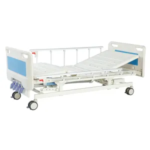 患者用病院用ベッドケア家具4クランク多機能手動調節可能クリニック用