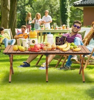Tables pliantes d'extérieur portables pour randonnée barbecue fête maison jardin Compact pique-nique pêche camping extérieur