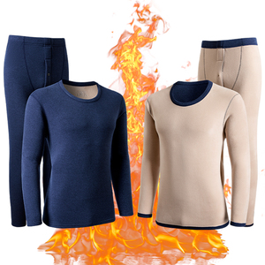 Set di calore invernale da <span class=keywords><strong>uomo</strong></span> con pile ispessito e Set di biancheria intima integrata Anti-freddo, vestiti attillati e Anti-freddo - Product Image 1