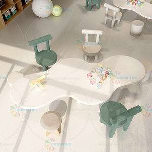 Chiquitos Creative Children's Early Education Kindergarten Mesa y silla Set Madera maciza Área de juegos para niños Mesa y silla - Product Image 6