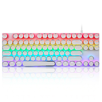 Clavier sans fil trois modes 2,4 G compact 88 touches pour clavier de jeu rétroéclairé RVB 88 touches pour le bureau professionnel