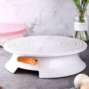 Plateau tournant à gâteau en plastique écologique antidérapant de qualité professionnelle Bakest Factory, outil de <span class=keywords><strong>pâtisserie</strong></span> DIY pour la maison - Product Image 4
