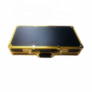 กล่องเครื่องมือกล่องตัดผมสีดําหรือเศษไม้หรือสีทองแบบมืออาชีพ - Product Image 1