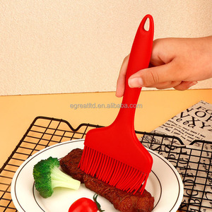 Food Grade Silicone Plastic Handle Reusable Durable Non-Shedding Oil Brush for Kitchen Pancake Baking <b>BBQ</b> Use - Product Image 5