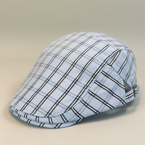 Boina Juvenil Literaria, Primavera-Otoño, Nueva, Estilo Británico, a Cuadros, Informal, con Visera, Gorra <span class=keywords><strong>de</strong></span> Artista, Apta para Estilo Universitario y Urbano - Product Image 2