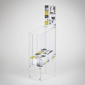 Tầng Thường Vụ <span class=keywords><strong>PMMA</strong></span> Báo Hiển Thị Giá Tùy Chỉnh Rõ Ràng Acrylic Tạp Chí Hiển Thị Đứng - Product Image 5