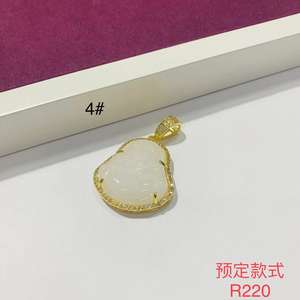 จี้พระพุทธรูปหยกเคลือบทอง 24K งานฝีมือประณีต สวยงาม <span class=keywords><strong>ใส</strong></span>เหมือนคริสตัล จากซูปิง จิวเวลรี่ - Product Image 5