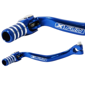 Leva cambio cambio cambio alluminio e acciaio per Yamaha WRF 450 2007/2015 plastica blu e carta imballata aria spedita - Product Image 1