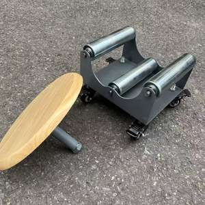 Chariot de transport industriel en aluminium argenté 320 mm x 900 mm pour tapis, support OEM personnalisé - Product Image 5