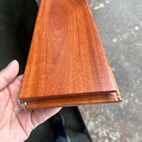 Planchers en bois véritable de qualité supérieure, grade naturel 100%, acajou Santos 18 mm, vente directe d'usine, installation par système de clic