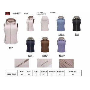 Gilet réversible tendance pour femme HDJ AB-837, veste pour femme grande taille - Product Image 3