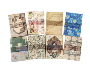 100 Pièces/Paquet Autocollants de base à coller en papier, Série World Twilight, Rétro Artistique, pour Décoration de <span class=keywords><strong>Journal</strong></span> DIY, 8 Options - Product Image 1