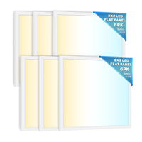 LONGLUX Panneau LED Dimmable 600x600 de Haute Qualité 5CCT, Haute Luminosité et Durable