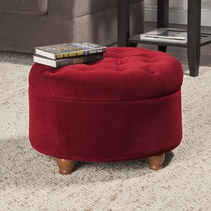 Sac de <span class=keywords><strong>rangement</strong></span> pour repose-pieds, pochette en cuir, avec boutons pivotants, rond - Product Image 3