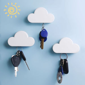 Nuage nouveauté mignon décorations <span class=keywords><strong>pour</strong></span> la maison fort magnétique en acier inoxydable porte-<span class=keywords><strong>clés</strong></span> facile à installer en plastique <span class=keywords><strong>support</strong></span> <span class=keywords><strong>mural</strong></span> <span class=keywords><strong>pour</strong></span> sac à outils - Product Image 1