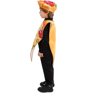 Disfraz de Pizza para Niños, Traje de Juego de Rol, Body Negro para Halloween y Actuaciones Escolares - Product Image 4