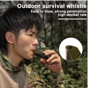 Kit Portable 7-en-1 avec sifflet boussole loupe lampe <span class=keywords><strong>de</strong></span> poche conteneur <span class=keywords><strong>de</strong></span> stockage thermomètre pour Camping randonnée - Product Image 5