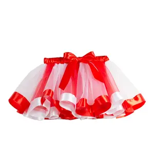 高品質の幼児の女の子3層マルチカラーレインボーチュチュスカートバレエチュチュドレスアップチュチュキッズパーティードレッサップダンスドレス