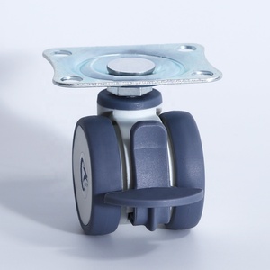 Hoogbeveiligde vlakke wielen met 2 inch diameter, vergrendelingsfunctie, chassiswielen voor verpleegkarren - Product Image 3