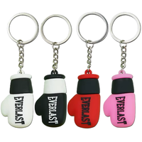 Ensemble de porte-clés en silicone avec impression UV, mini gants de boxe 3D multifonctions de la marque BOYUN