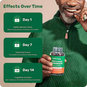 OEM 천연 비건 버섯 추출물 구미 유기농 사자 갈기 버섯 구미인지 뇌 건강을 지원합니다 - Product Image 5