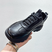 Chaussures de course légères en cuir véritable avec semelle intérieure en cuir pour printemps été automne saisons chaussures de sport décontractées pour hommes