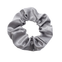 Vente Chaude : Élastique à Cheveux Volumineux en Satin et Cristal Rétro, Couleur Unie, Haute Qualité, Accessoire pour Cheveux
